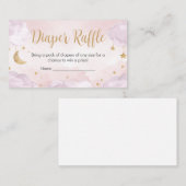 Twinkle Little Star Baby Shower Diaper Raffle Begleitkarte (Vorne/Hinten)