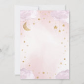 Twinkle Little Star Baby Shower Einladung (Rückseite)