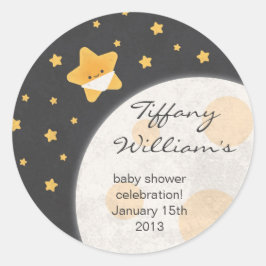 Twinkle Little Star Baby Shower Stickers