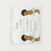 Twinkle Little Star Baby Twin Boys Ethnic Wandteppich (Vorderseite)