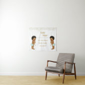 Twinkle Little Star Baby Twin Boys Ethnic Wandteppich (Beispiel (Horizontal))