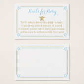 Twinkle Little Star Blue Gold Bücher für Baby (Vorne & Hinten)