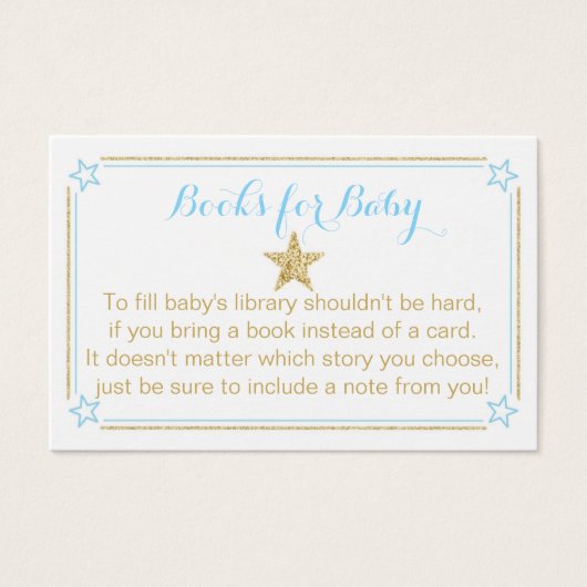 Twinkle Little Star Blue Gold Bücher für Baby (Vorderseite)