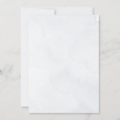 Twinkle Little Star Blue Niedlich Elegant Babydusc Einladung (Rückseite)