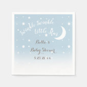 Twinkle Little Star Blue Paper Napkins Serviette (Vorderseite)