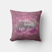 Twinkle Little Star | Bold Magenta Pink Minze Gree Kissen (Vorderseite)