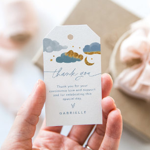 Twinkle Little Star Boy Baby Dusche Tag Geschenkanhänger