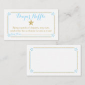 Twinkle Little Star Boy Babydusche Windelwanne Begleitkarte (Vorne/Hinten)