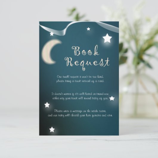 Twinkle Little Star Buchanfrage mit Gedicht Begleitkarte (Stehend Vorderseite)