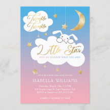 Twinkle Little Star Bunny Gender Reveal Party