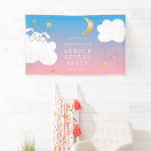 Twinkle Little Star Bunny Gender Reveal Willkommen Banner (Insitu)