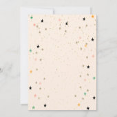 Twinkle Little Star Cake Stars Kinderdusche Einladung (Rückseite)