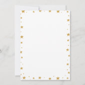 Twinkle Little Star Cloud Pink Blue Gender Reveal Einladung (Rückseite)