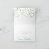 Twinkle Little Star Danke Mint Green Gold (Innenseite)