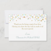 Twinkle Little Star Danke Weiß oder Farbe (Rückseite)