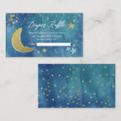 Twinkle Little Star Diaper Raffle Card Begleitkarte (Vorne/Hinten)