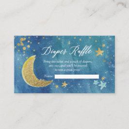 Twinkle Little Star Diaper Raffle Card Begleitkarte