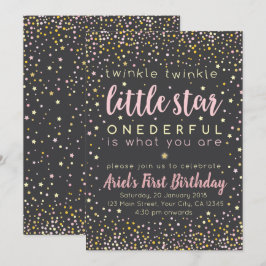 Twinkle Little Star Einladung zum Geburtstag