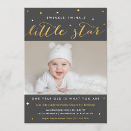 Twinkle Little Star Einladungen zum ersten Geburts