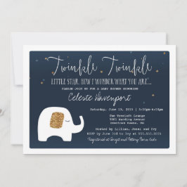 Twinkle Little Star Elephant Baby Dusche einladen Einladung