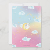 Twinkle Little Star Elephant Baby Dusche von Mail Einladung (Rückseite)