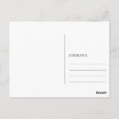 Twinkle Little Star Elephant Babydusche Danke Postkarte (Rückseite)