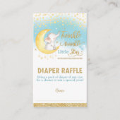 Twinkle Little Star Elephant Boy Diaper Raffle Begleitkarte (Vorderseite)