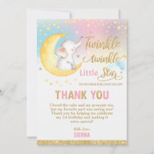 Twinkle Little Star Elephant Geburtstagsparty