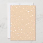 Twinkle Little Star Elephant Yellow Baby Dusche Einladung (Rückseite)