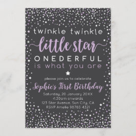 Twinkle Little Star| Ersteinladung zum Geburtstag Einladung