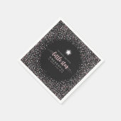 Twinkle Little Star Erster Geburtstag Napkin Serviette (Ecke)