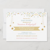 Twinkle Little Star Ethnic Baby Gender Neutral Einladung (Rückseite)