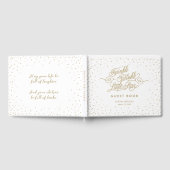 Twinkle Little Star Extravagant Gold & White Baby Gästebuch (Voll)