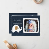 Twinkle Little Star Foto Babydusche Danke Mitteilungskarte (Vorderseite/Rückseite Beispiel)