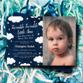 Twinkle Little Star Foto Einladung zum 1. Geburtst
