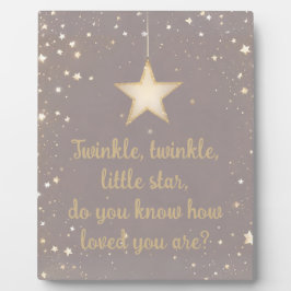 Twinkle Little Star Fotoplatte