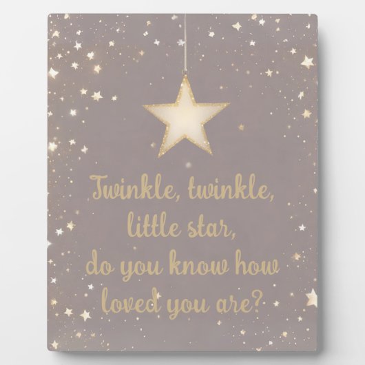 Twinkle Little Star Fotoplatte (Vorderseite)