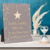 Twinkle Little Star Fotoplatte (Seite)