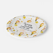 Twinkle Little Star Gender Neutral Baby Dusche Pappteller (Schrägansicht)