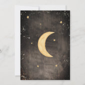 Twinkle little star gender neutral babyshower einladung (Rückseite)