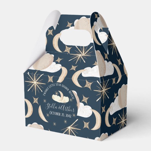 Twinkle Little Star Gender Reveal - Celestial Part Geschenkschachtel (Vorderseite)