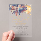 Twinkle Little Star Gender Reveal Custom Party Acryleinladungen (Insitu (Handheld))