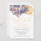 Twinkle Little Star Gender Reveal Custom Party Einladung (Vorderseite)