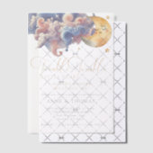 Twinkle Little Star Gender Reveal Custom Party Pergament Einladungen (Versetzt (Einladung))