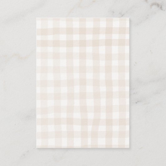 Twinkle Little Star Gender Reveal Diaper Raffle Begleitkarte (Rückseite)