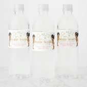 Twinkle Little Star Gender Reveal Ethnic Wasserflaschenetikett (Flaschen)