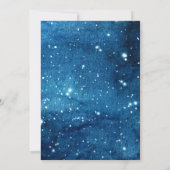 Twinkle Little Star Gender Reveal Niedlich Moon Einladung (Rückseite)