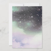 Twinkle Little Star Gender Reveal Night Galaxy Einladung (Rückseite)