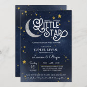 Twinkle Little Star Gender Reveal Party Einladung (Vorne/Hinten)