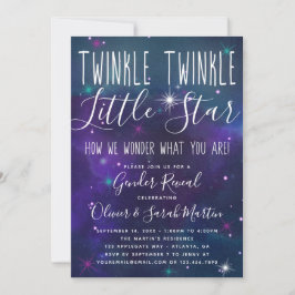 Twinkle Little Star Gender Reveitation Einladung